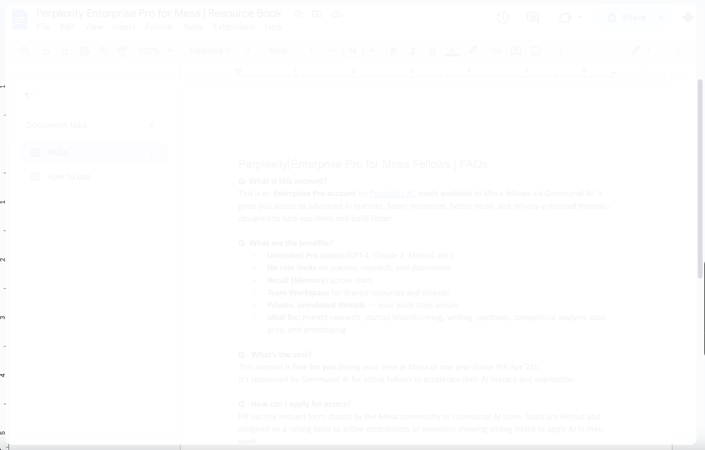 Google Docs Background